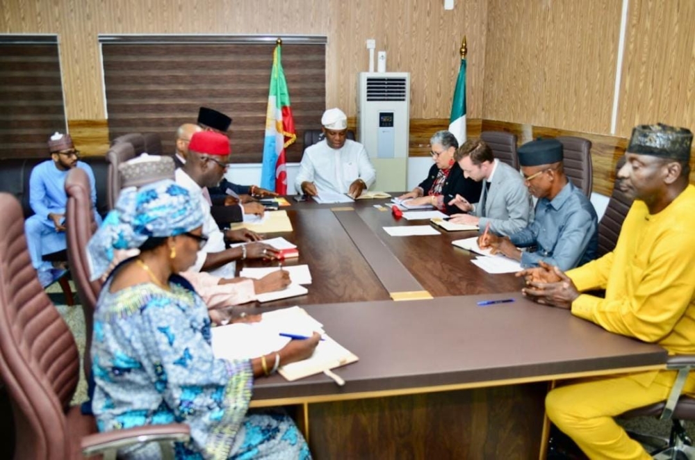 The Honourable Minister of Steel Development, Prince Shuaibu Audu, received the Australian High Commissioner to Nigeria, Ms. Leilani Bin-Juda PSM, in his office today
